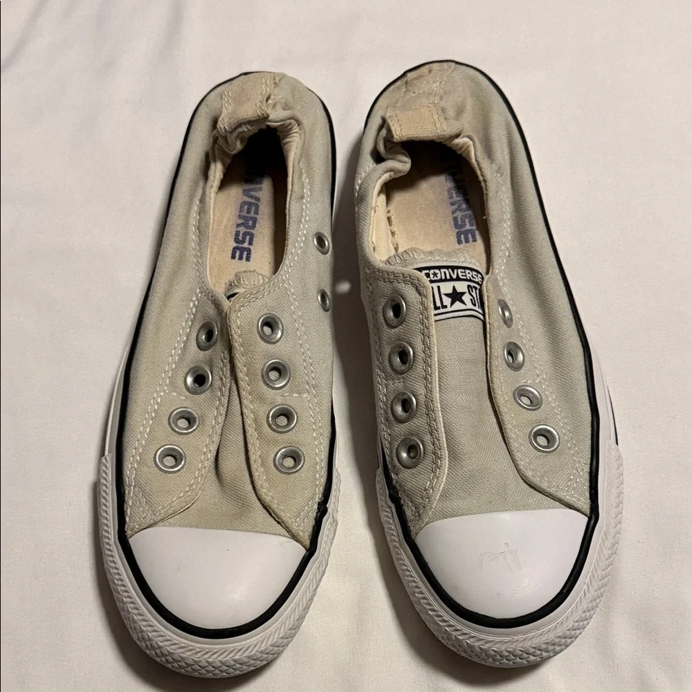 Converse Sneakers - Cream and White - Picture 1 of 7